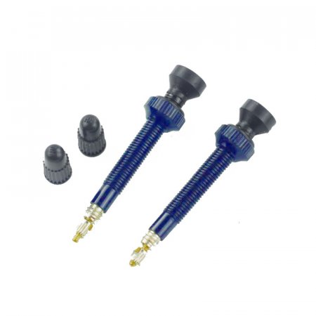 VALVE TUBELESS CONIQUE 45mm BLEU (2 Valves) MVT0660