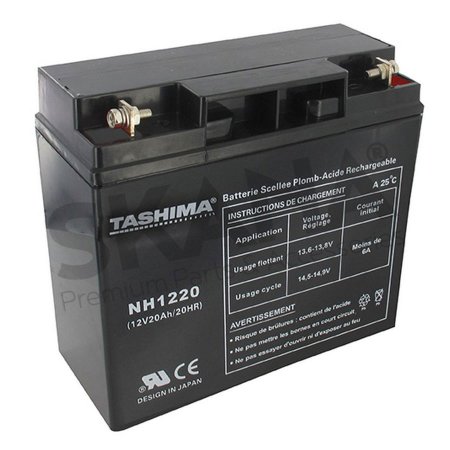 BATTERIE NH1220 MOTOCULTURE GEL/AGM TASHIMA 12V 20A NH1220