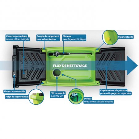 FONTAINE NETTOYAGE BIOLOGIQUE PORTABLE 10L OCEAN LAGOON PFEQFPFS14-100