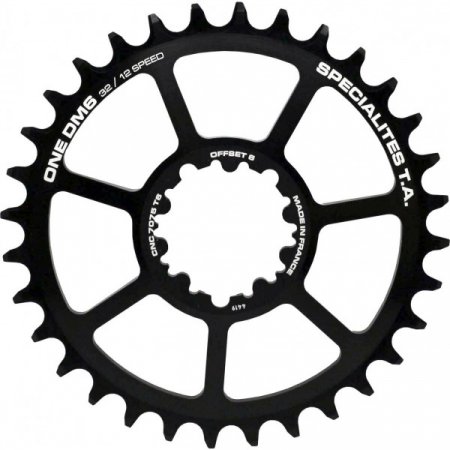 MONO PLATEAU 28 Dents ONE DM6 Narrow Wide SRAM 11/12V Offset 6mm Noir mat Direct Mount Sram SPECIALITES TA PL01000369-28