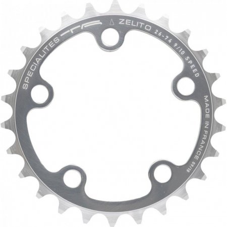 PLATEAU ZELITO Triple (74mm) INTERIEUR - 9/10V - Argent - 32dts Ã¸74mm/5 branches SPECIALITES TA PL50074102-32