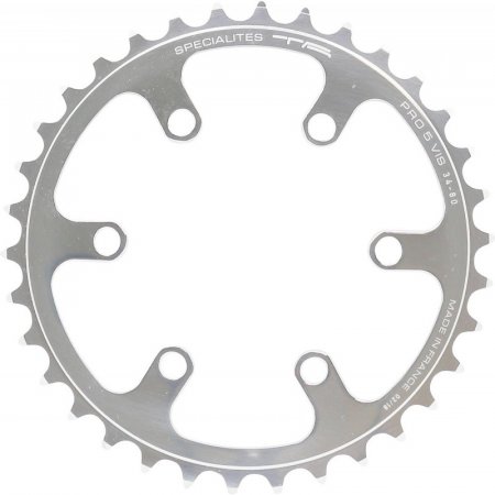 Couronne PRO 5 VIS (80) cyclo Inter/Interm 8V - Argent poli - 26dts Ã¸80mm/6 branches SPECIALITES TA PL50080102-26