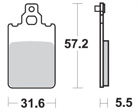 PLAQUETTE MALAGUTI.PIAGGIO YAM SBS PLAQSBS109