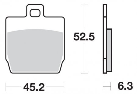 PLAQUETTE MBK NITRO STUNT AR SBS PLAQSBS145