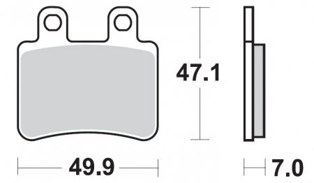 PLAQUETTE PGT.MBK X-LIM 04 SBS (167HF) PLAQSBS167