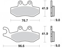 PLAQUETTE PIAGGIO X7-8 AV+X9 G SBS PLAQSBS177