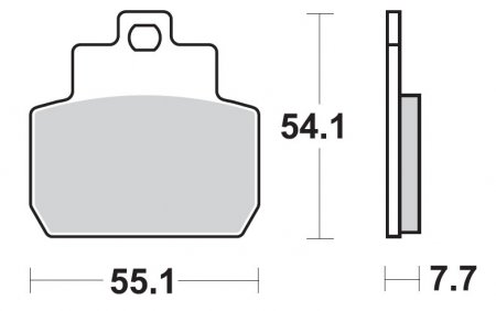 PLAQUETTE PIAGGIO X8 AR 05=> SBS PLAQSBS191