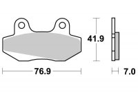 PLAQUETTE 551 HF SBS KYMCO SYM  SBS PLAQSBS551