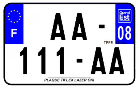 PLAQUE SIV MOTO & SCOOTER LASER OKI PLEXIGLAS 210X130 (08) PLAQUE210LZ08