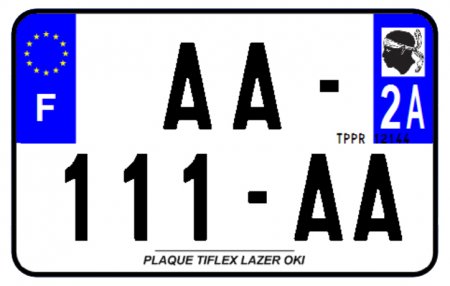 PLAQUE SIV MOTO & SCOOTER LASER OKI PLEXIGLAS 210X130 (2A) PLAQUE210LZ2A