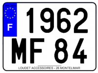 PLAQUE FNI VOITURE OKI PLEXIGLAS 275X200 PLAQUE275LZFNI