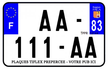 PLAQUE SIV MOTO & SCOOTER ALUMINIUM PREPERCE  210X140 PUB (83) PLAQUEP210P83