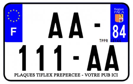 PLAQUE SIV MOTO & SCOOTER ALUMINIUM PREPERCE  210X140 PUB (84) PLAQUEP210P84