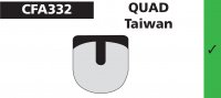 PLAQUETTES QUAD TAIWAN EBC PLAQVEBC332