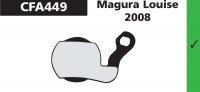 PLAQUETTES MAGURA LOUISE 2008 EBC PLAQVEBC449
