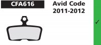 PLAQUETTES AVID CODE 2011-2012 EBC PLAQVEBC616