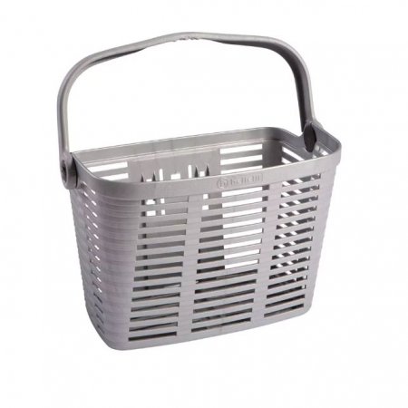 PANIER PLASTIQUE PLAZA XL GRIS Avec FIXATION POUR VAE 34x18x25 PLAZAXLG