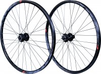 PAIRE ROUES 275" VTT JANTE ALU TRAXX TUBELESS READY NOIR FREIN DISQUE 6T SHIMANO DEORE M475 BLOCAGE RAPIDE CASSETTE 8/9/10V (584x21) PR27TR04