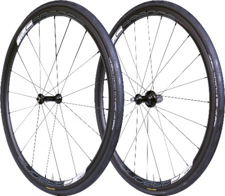 PAIRE ROUES 700 TUFO CARBONA 30 mm - Tubular - CAMPAGNOLO 11V PRCARB30CA