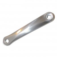 MANIVELLE GAUCHE ALUMINIUM ETROITE 170mm ARGENT PWA1AS