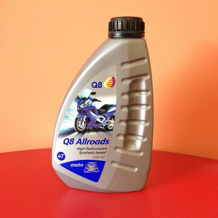 Q8 Oils 4t 100% Synthese Moto ALLROADS 15W-50 1 Litre Q8AR4T15W50