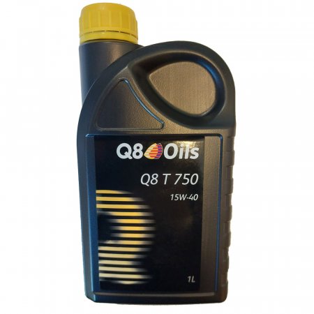 Q8 Oils 4t Auto / Scooter T750 15W-40 API CH-4 ET ACEA E5 HUILE MOTEUR MINÉRALE 1 Litre Q8T750-15X40-1