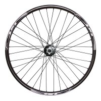 ROUE 275" VTT AVANT JANTE ALU DOUBLE PAROI NOIRE FREIN DISQUE MOYEU ALU ROULEMENTS BLOCAGE RAPIDE R275AV1760