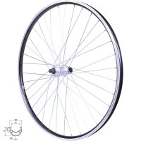 ROUE 275" VTT ARRIERE JANTE ALU DOUBLE PAROI MACH1 ER10 NOIRE FREIN PATIN MOYEU SHIMANO TX500 32T BLOCAGE RAPIDE CASSETTE 8/9/10V R27AR01