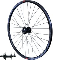 ROUE 275" VTT AVANT JANTE ALU TRAXX TUBELESS READY NOIRE FREIN DISQUE 6T MOYEU SHIMANO DEORE M475 BLOCAGE RAPIDE (584X21) R27AV02