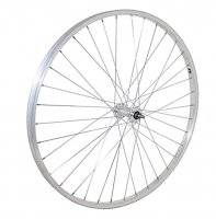 ROUE 650A AVANT JANTE ALU SIMPLE PAROI ARGENT FREIN PATIN MOYEU ALU ECROUS  R650CAV