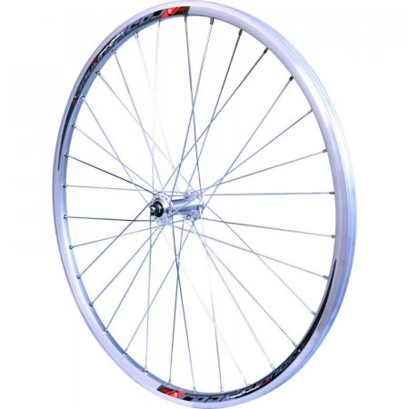 ROUE 700 COURSE AVANT JANTE ALU DOUBLE PAROI ARGENT FREIN PATIN MOYEU ALU BLOCAGE RAPIDE  RCOUR06