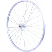 ROUE 28" VTC AVANT JANTE ALU SIMPLE PAROI ARGENT FREIN PATIN MOYEU ALU BLOCAGE RAPIDE  RHYB08