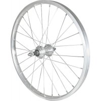 ROUE 20" VTT ARRIERE JANTE ALU SIMPLE PAROI ARGENT FREIN PATIN MOYEU ALU ECROUS ROUE LIBRE 5/6/7V RVTT04