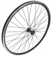 ROUE 26" VTT AVANT JANTE ALU DOUBLE PAROI NOIRE FREIN PATIN MOYEU ALU BLOCAGE RAPIDE  RVTT41