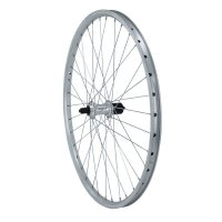 ROUE 26" VTT ARRIERE JANTE ALU DOUBLE PAROI ARGENT FREIN PATIN MOYEU ALU BLOCAGE RAPIDE CASSETTE  RVTT42