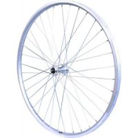 ROUE 26" VTT AVANT JANTE ALU DOUBLE PAROI ARGENT FREIN PATIN MOYEU ALU BLOCAGE RAPIDE  RVTT43