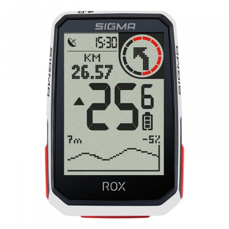 COMPTEUR GPS SIGMA ROX 4.0 BLANC HR Set (VITESSE + CARDIO) SIG1063