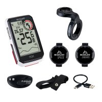 COMPTEUR GPS SIGMA ROX 4.0 BLANC SENSOR SET (VITESSE + CADENCE + CARDIO) SIG1065