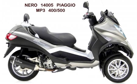 ECHAPPEMENT MAXI SCOOT NERO PIAGGIO MP3 400/500 SIL14005