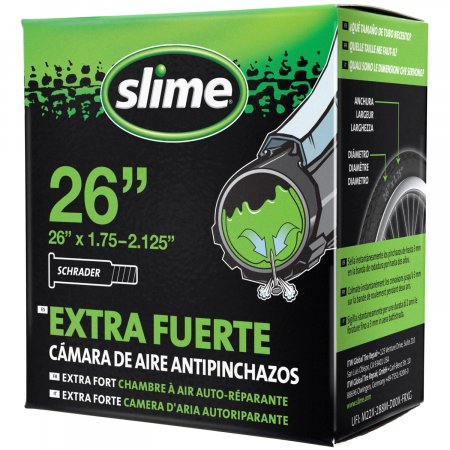 CHAMBRE 26 1.75/2.125 VALVE SCHRADER AUTO-REPARANTE SLIME SLM30059