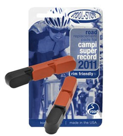 PATIN DE REMPLACEMENT KOOL STOP CAMPAGNOLO SUPER RECORD - BI MATIERE (paire) SRDL