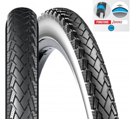 PNEU VELO 700x35C SRI-128 Full Black PUNCTURE PROTECTION 3mm CONNEJO DSI (37-622) SRI128-700X35PP