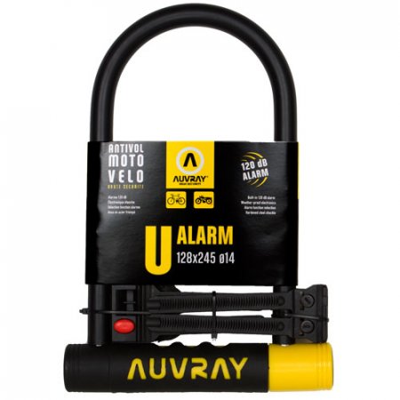 ANTIVOL U ALARME 128 X 245 AVEC SUPPORT D. 14 UA128245AUV