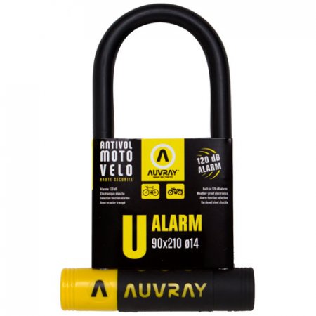 ANTIVOL U ALARME 90 X 210 AVEC SUPPORT D. 14 UA90210AUV