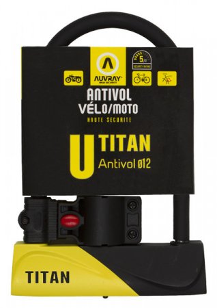 ANTIVOL U VELO TITAN 165x245 d12 AUVRAY UTT245AUV