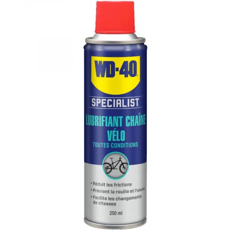 LUBRIFIANT CHAINE 250 ml TOUTES CONDITIONS WD40 VELO WD40-BLCU