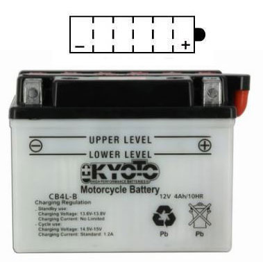 BATTERIE YB4L-B + Pack acide YB4LB