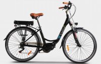 VELO ELECTRIQUE 28" VELLIA E-ACTIVE 7V -  MOTEUR CENTRAL 36v 250w YADEA FUSION - BATTERIE LG 36v 11,6ah - NOIR YS8B21