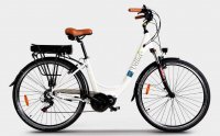 VELO ELECTRIQUE 28" VELLIA E-ACTIVE 7V -  MOTEUR CENTRAL 36v 250w YADEA FUSION - BATTERIE LG 36v 11,6ah - BLANC YS8W21