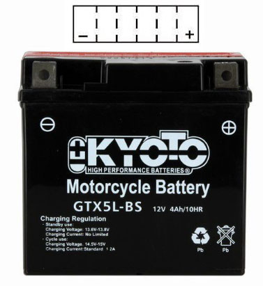 BATTERIE YTX5L-BS (GTX5L-BS) SE / HP YTX5LBS